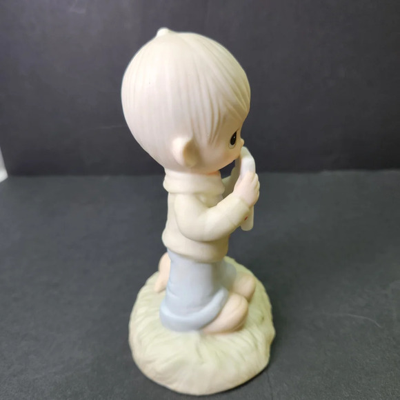 Vintage 1978 Precious Moments Figurine "God Understands" with Puppy E-1379/B - Picture 5 of 7